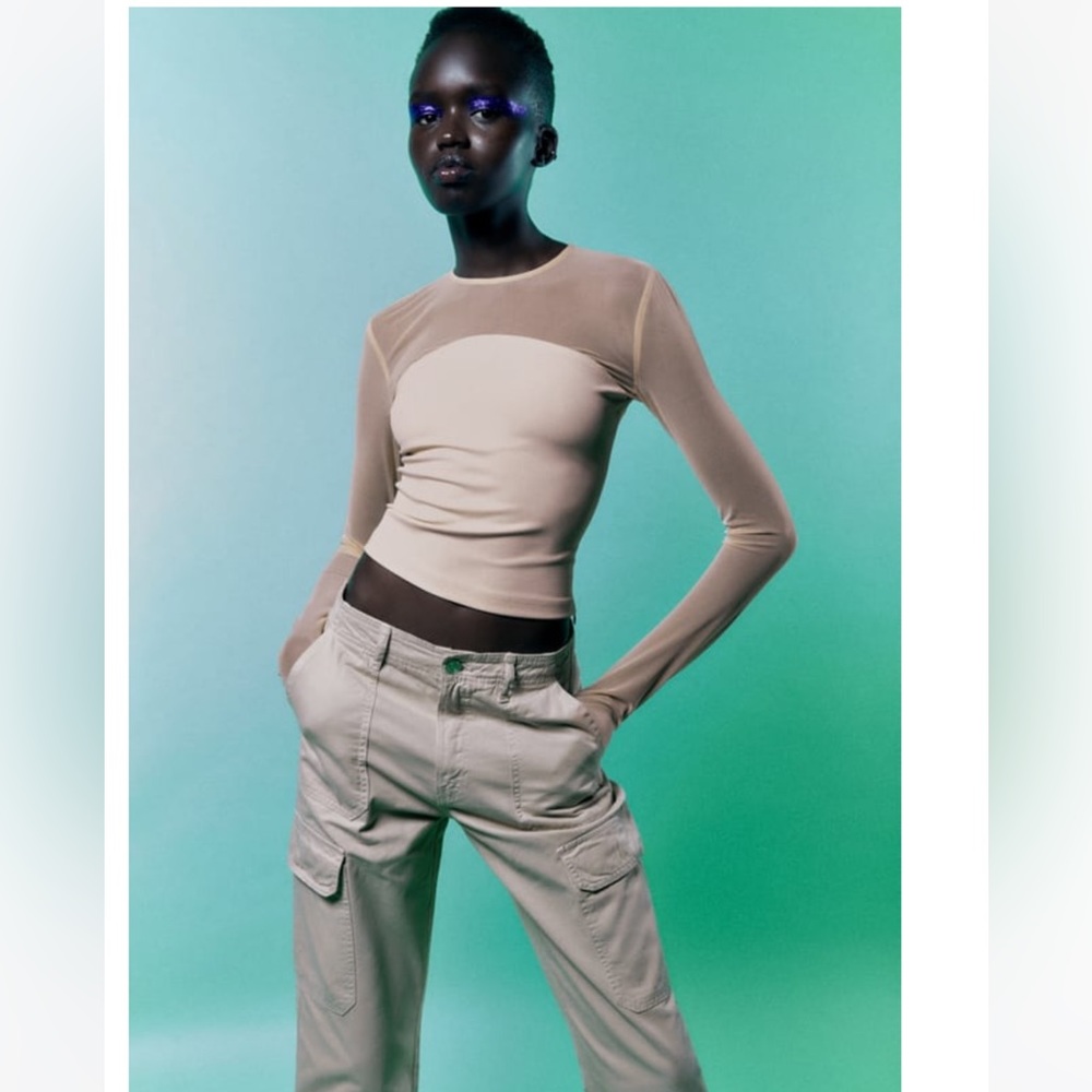 Zara Tulle Top